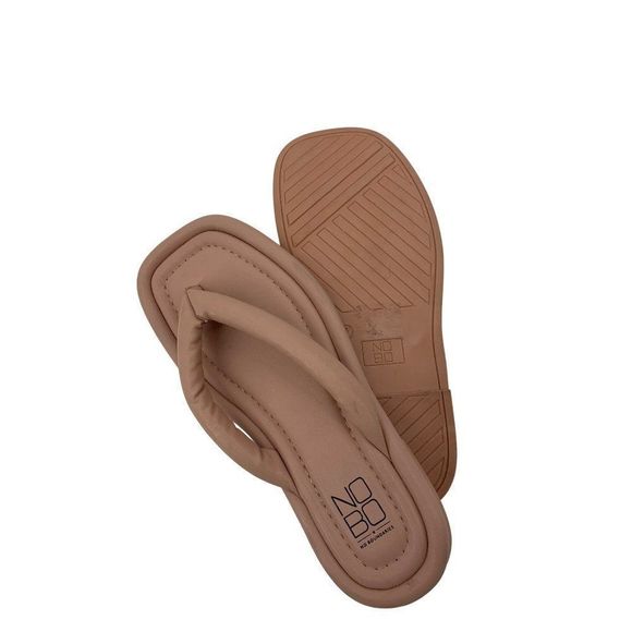 NOBO Women's Size 7 Rose Memory Foam Fluffy Flip Flops Flat Sandals Slides 2628 - Picture 5 of 5